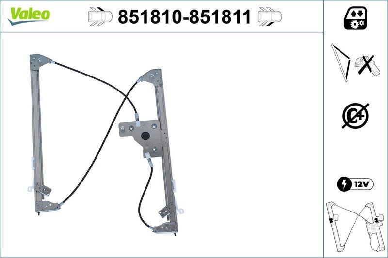 VALEO 851810 Fenst. Mecha VL-CitroenC4 GrandPicassoII