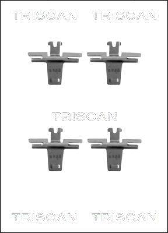 TRISCAN 8105 401452 Montagesatz, Scheibenbremsbelag für Honda Civic