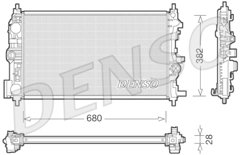 DENSO DRM20078 Kühler OPEL ASTRA J Sports Tourer 1.7 CDTI (2010 - )