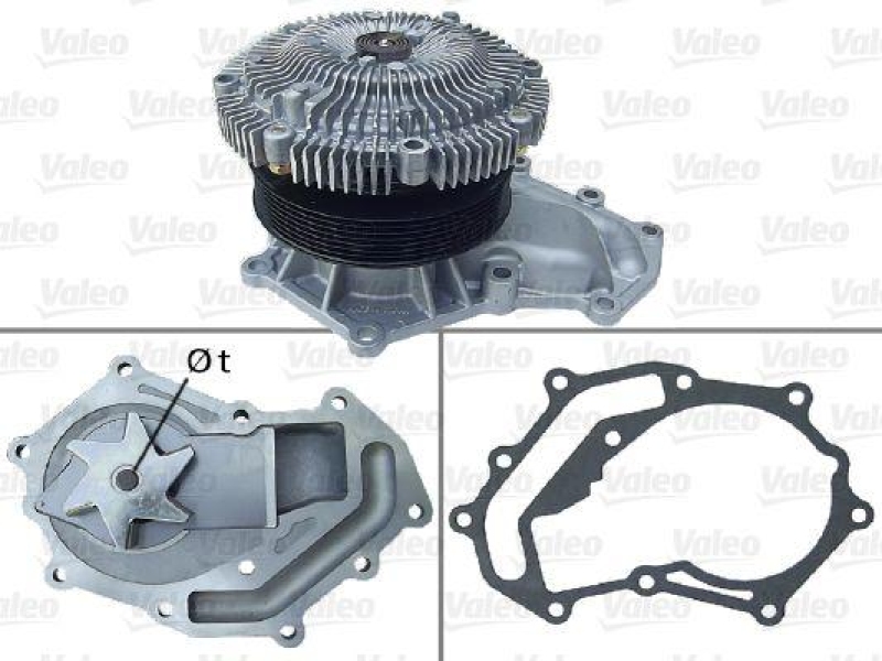 VALEO 506868 Wasserpumpe NISSAN PATROL GR 3.0 TDI