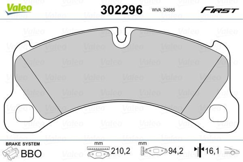 VALEO 302296 SBB-Satz FIRST