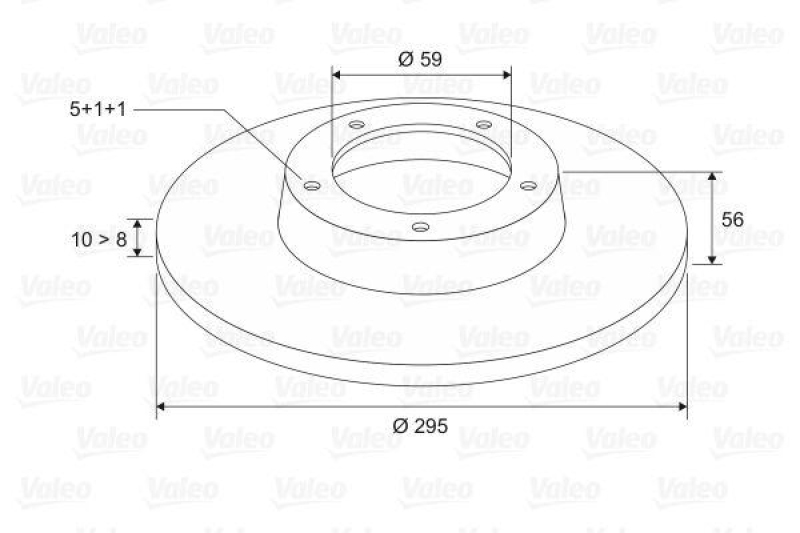 VALEO 186421 Bremsscheibe