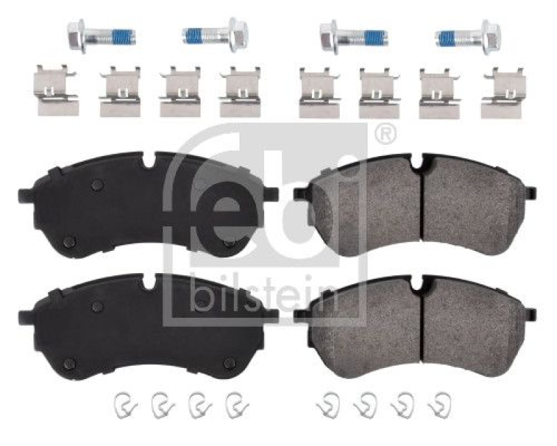 FEBI BILSTEIN 116246 Bremsbelagsatz mit Befestigungsmaterial für VW-Audi