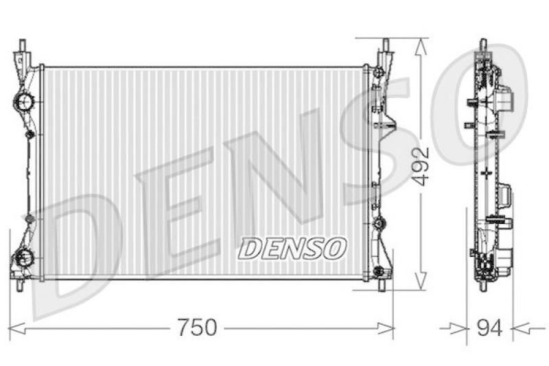 DENSO DRM09171 Kühler FIAT Linea 1.8 P. (Brazil)