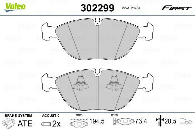 VALEO 302299 SBB-Satz FIRST