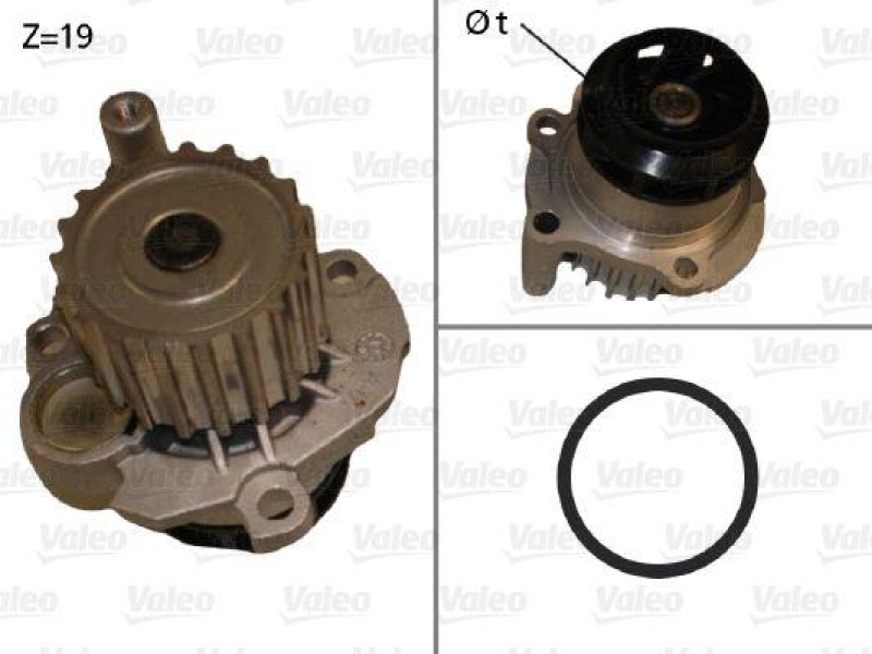 VALEO 506874 Wasserpumpe VOLKSWAGEN POLO VII 1.9 SDI