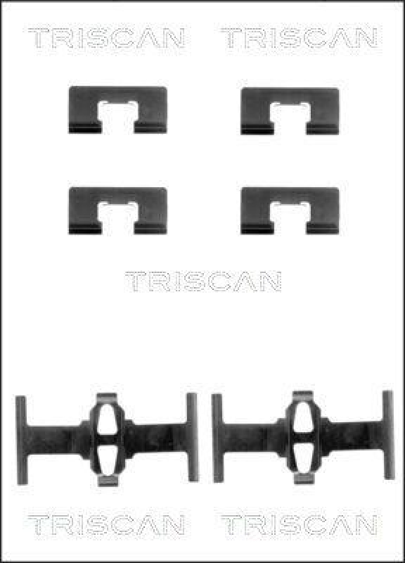 TRISCAN 8105 401613 Montagesatz, Scheibenbremsbelag für Honda, Rover