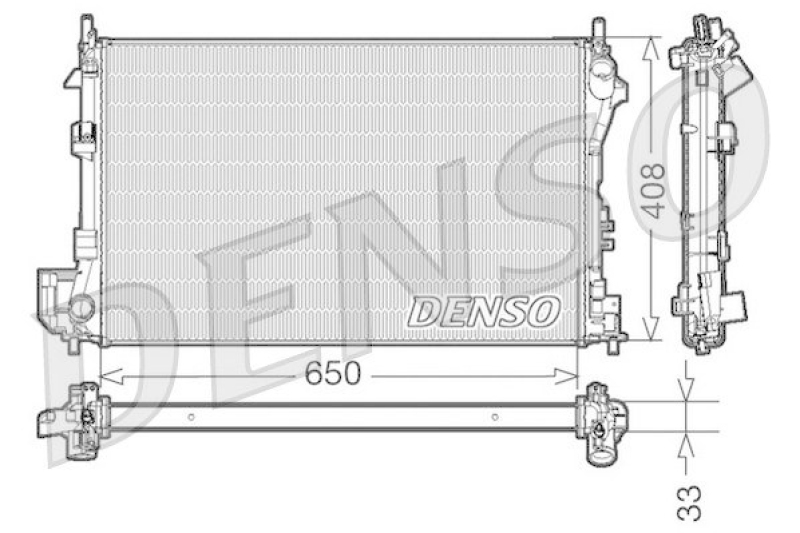 DENSO DRM20087 Kühler OPEL SIGNUM 2.2 direct (2003 - )
