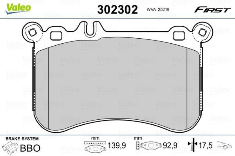 VALEO 302302 SBB-Satz FIRST