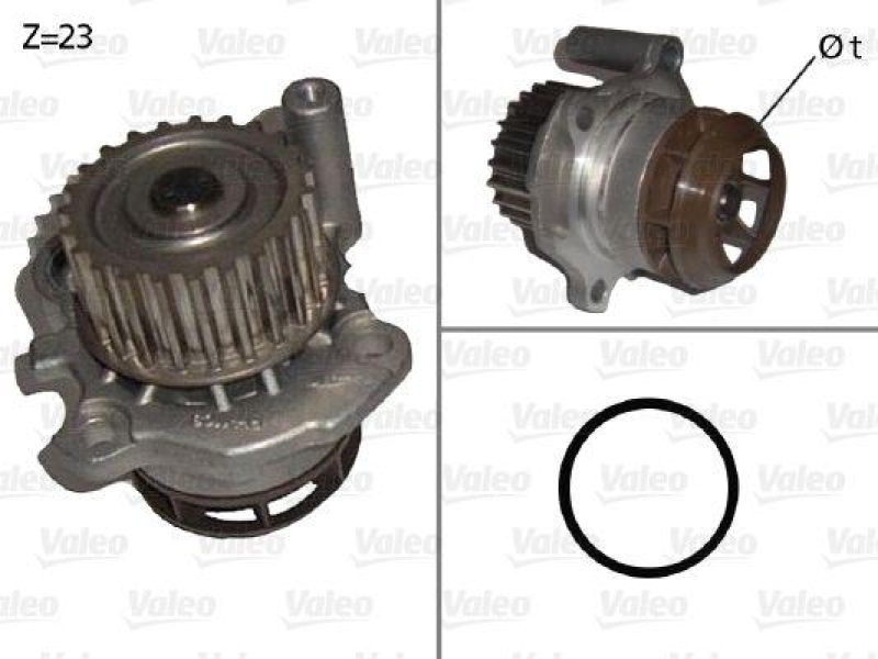 VALEO 506876 Wasserpumpe VOLKSWAGEN GOLF V 2.0 TFSI