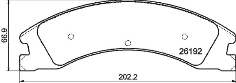 HELLA 8DB 355 040-291 Scheibenbremsbelagsatz