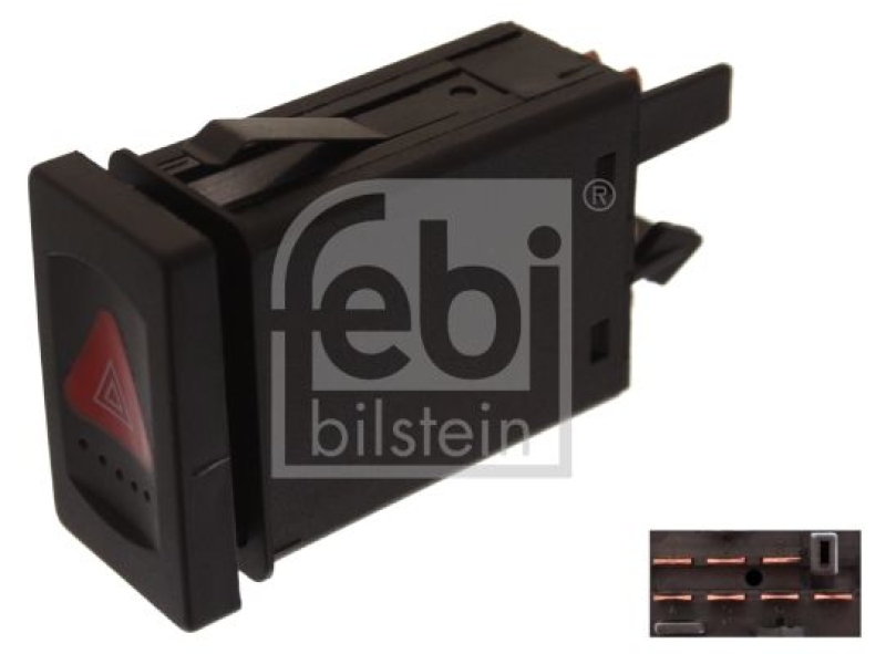 FEBI BILSTEIN 44701 Warnblinkschalter mit Relais für VW-Audi