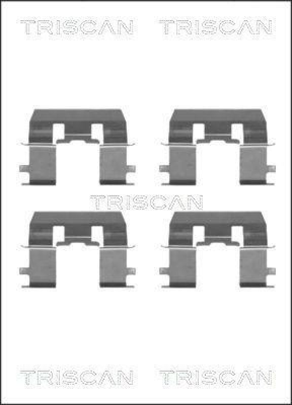 TRISCAN 8105 401617 Montagesatz, Scheibenbremsbelag für Honda