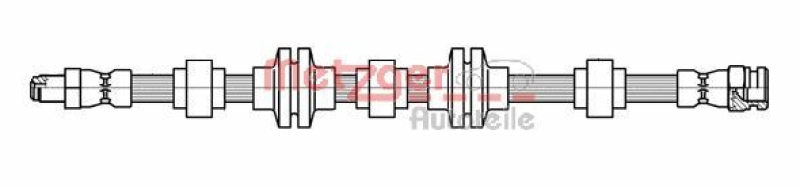 METZGER 4118438 Bremsschlauch für ALFA VA links/rechts