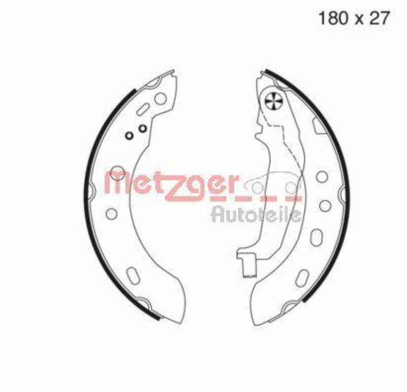 METZGER Bremsbackensatz