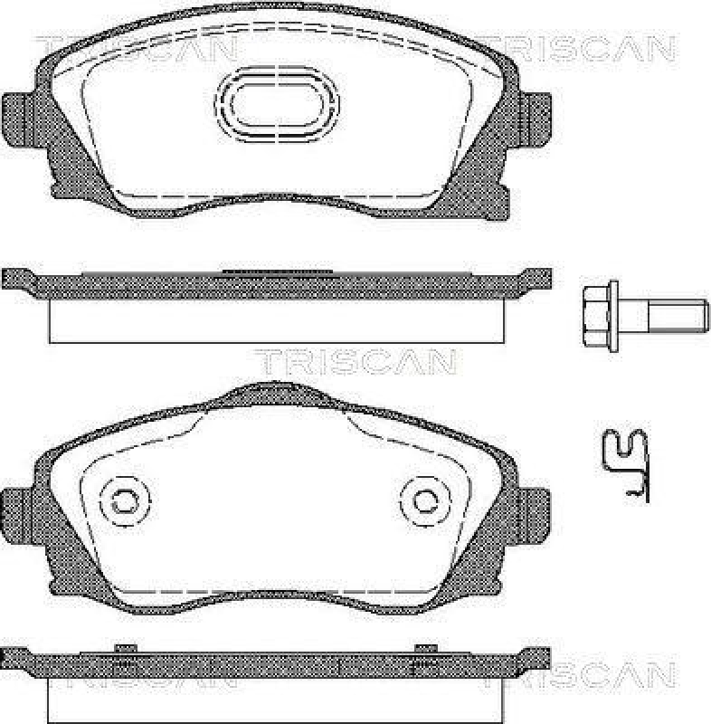 TRISCAN 8110 24018 Bremsbelag Vorne für Opel Corsa C