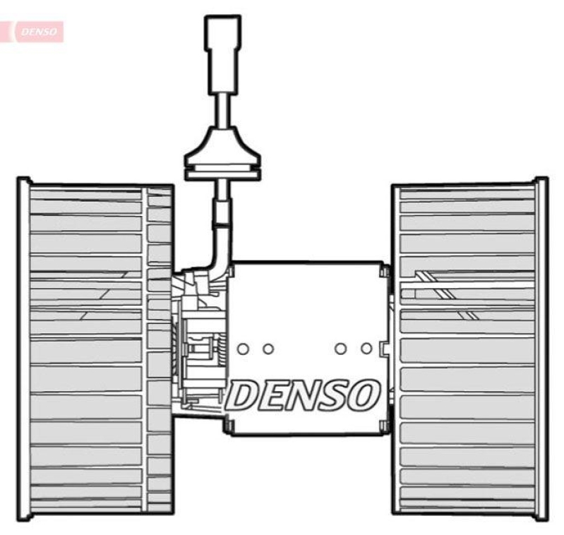 DENSO DEA12001 Innenraumgebläse IVECO CV STRALIS (02- ) KIT fans Automatic 24V