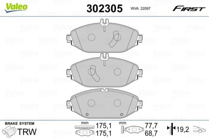 VALEO 302305 SBB-Satz FIRST