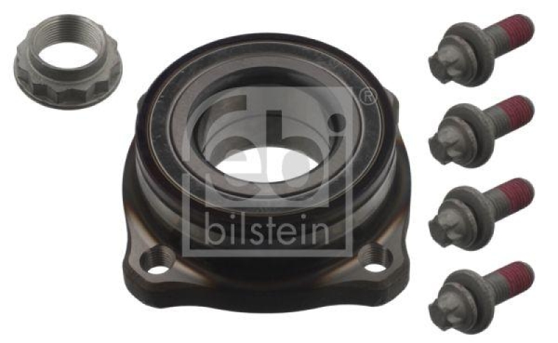 FEBI BILSTEIN 36751 Radlagersatz mit Achsmutter und Befestigungsschrauben für BMW