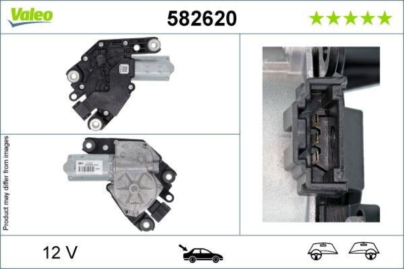 VALEO 582620 Wischermotor Heck