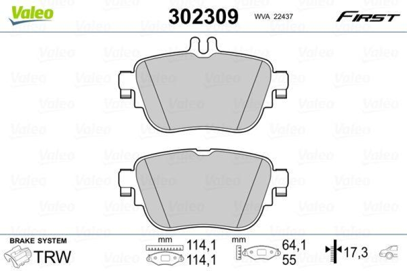 VALEO 302309 SBB-Satz FIRST