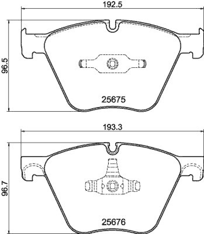 HELLA 8DB 355 040-371 Scheibenbremsbelagsatz