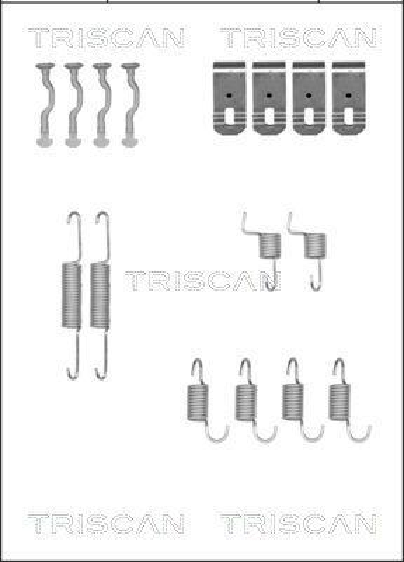 TRISCAN 8105 402540 Montagesatz F. Bremsbacken, Handbremse für Honda