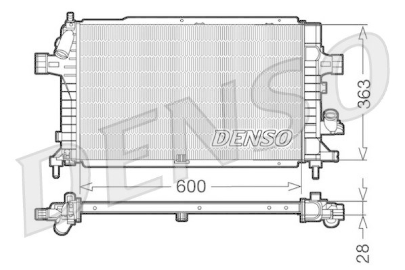 DENSO DRM20102 Kühler OPEL ZAFIRA A (F75_) 1.8 16V (2000 - 2005)