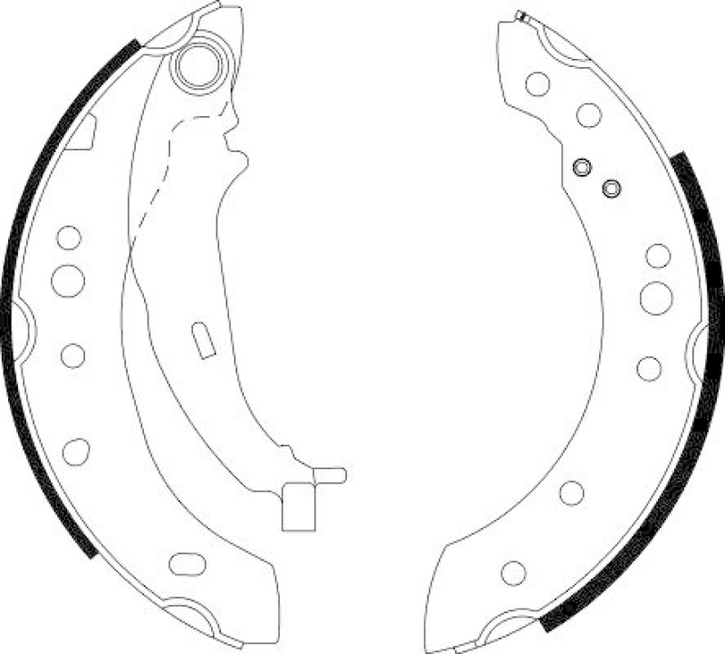 HELLA 8DB 355 000-271 Bremsbackensatz H1688