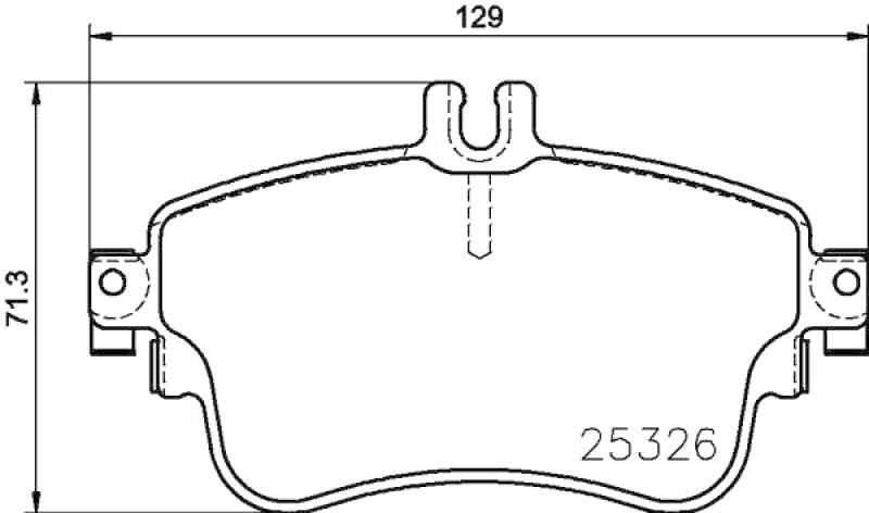 HELLA 8DB 355 019-751 Bremsbelagsatz T2152