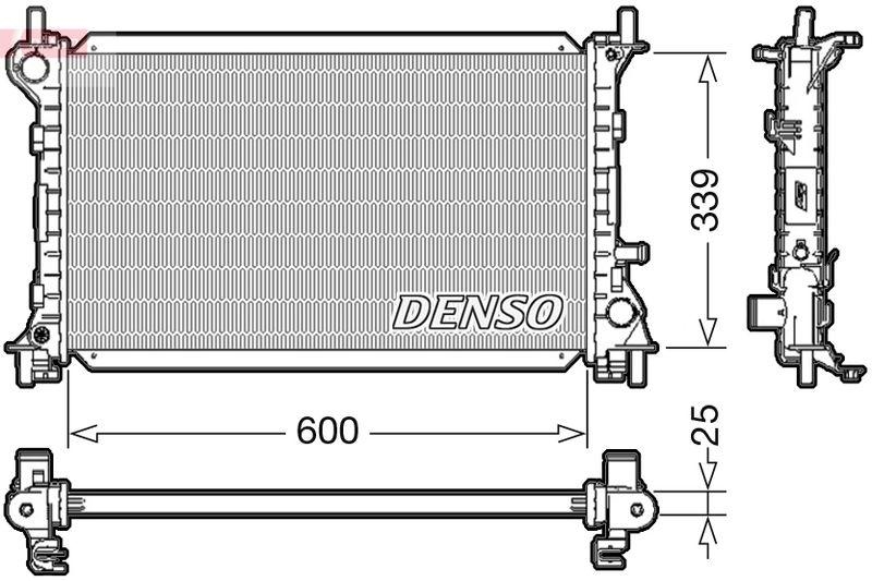 DENSO DRM10003 Kühler FORD FOCUS 1.6 16V (10/1998->11/2004)