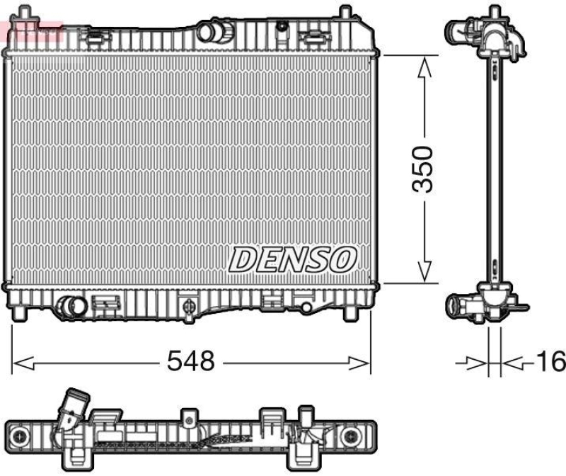 DENSO DRM10005 Kühler FORD FIESTA VI