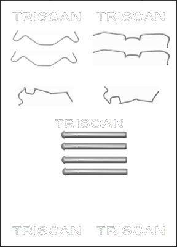 TRISCAN 8105 411607 Montagesatz, Scheibenbremsbelag für Daihatsu