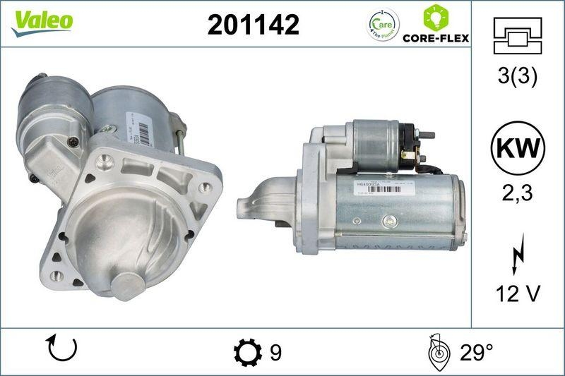 VALEO 201142 Starter - CORE-FLEX - IVECO Daily