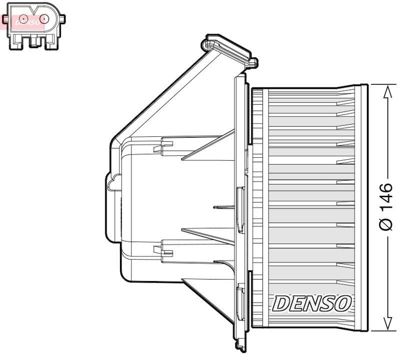 DENSO DEA17032 Innenraumgebläse MERCEDES-BENZ SPRINTER 3,5-t Box (906) 2.1 316 CDI 2.2 (00-)