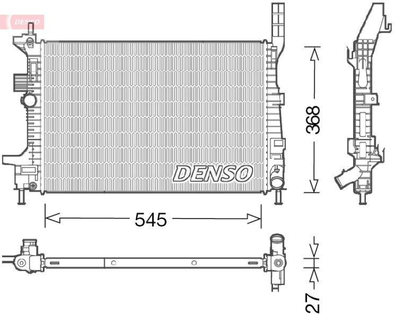 DENSO DRM10029 Kühler FORD Grand C-MAX 1.6 TDCi (10- )