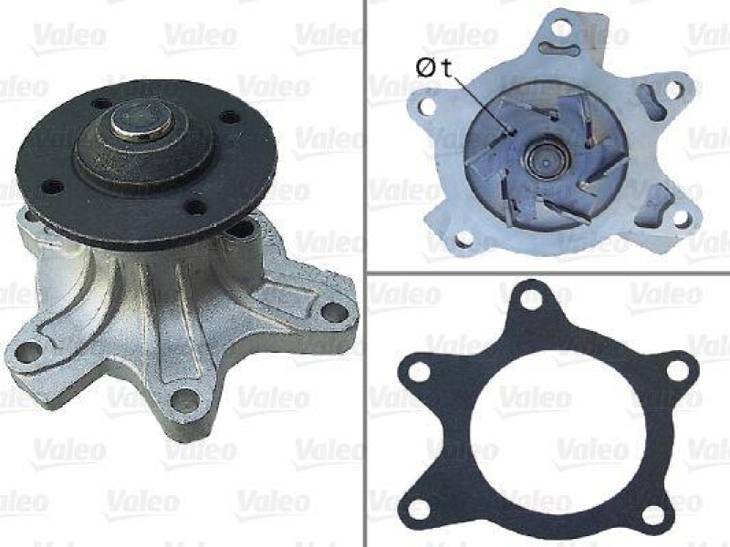 VALEO 506907 Wasserpumpe TOYOTA AURIS 1.4 D-4D