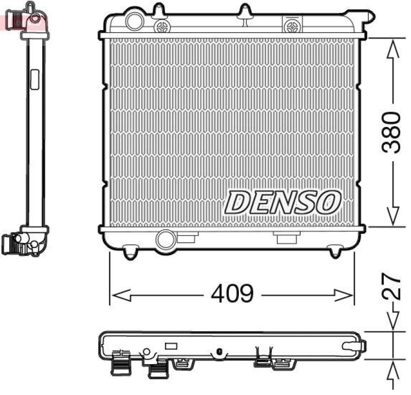 DENSO DRM21024 Kühler CITROËN C3 I (FC_) 1.4 HDi (2002 - )