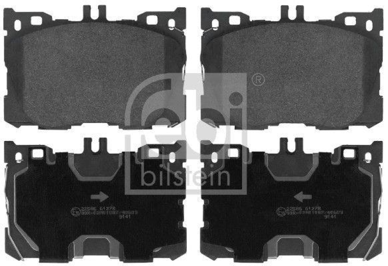 FEBI BILSTEIN 116428 Bremsbelagsatz für Mercedes-Benz