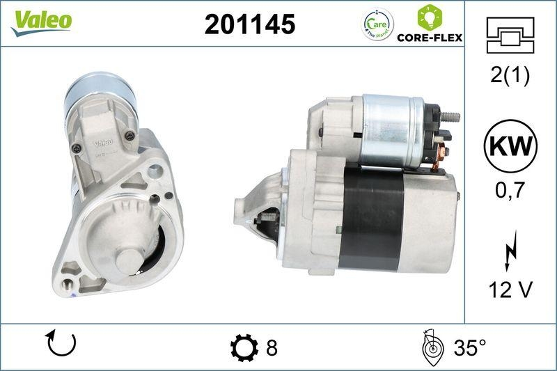 VALEO 201145 Starter - CORE-FLEX - NISSAN Micra m