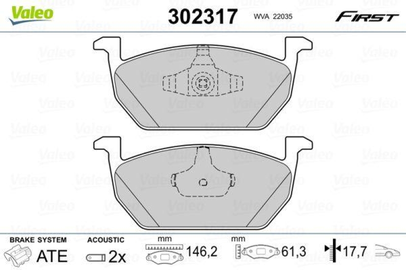 VALEO 302317 SBB-Satz FIRST