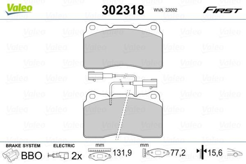 VALEO 302318 SBB-Satz FIRST