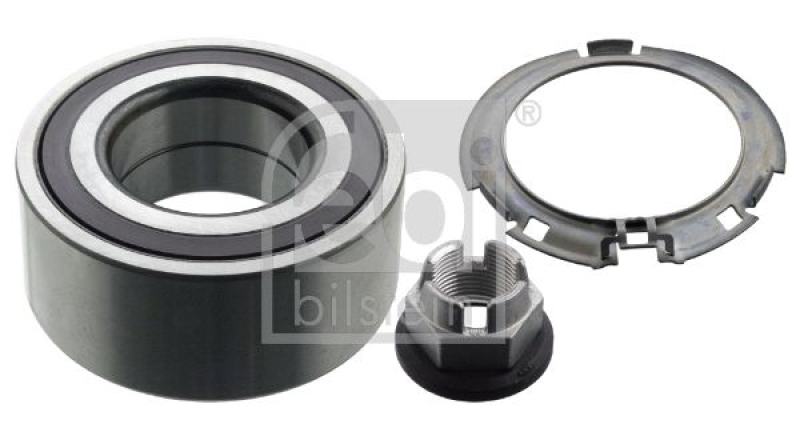 FEBI BILSTEIN 23331 Radlagersatz mit ABS-Impulsring, Achsmutter und Sicherungsring für Renault