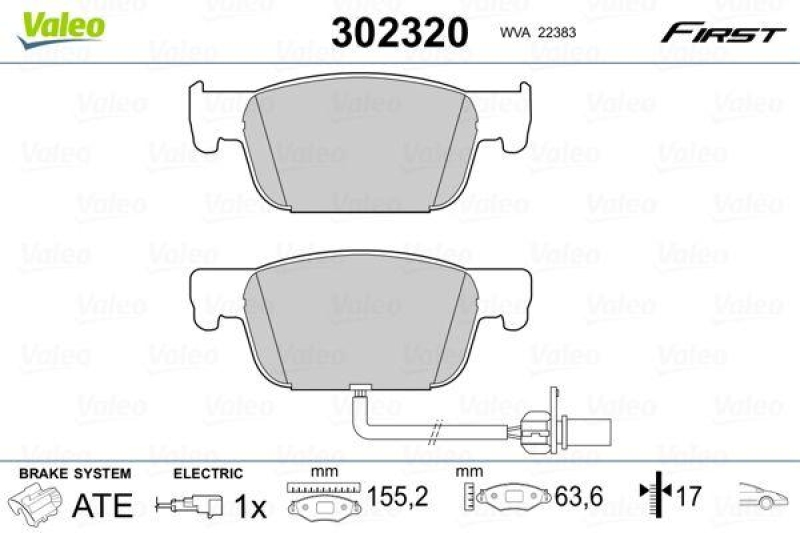 VALEO 302320 SBB-Satz FIRST