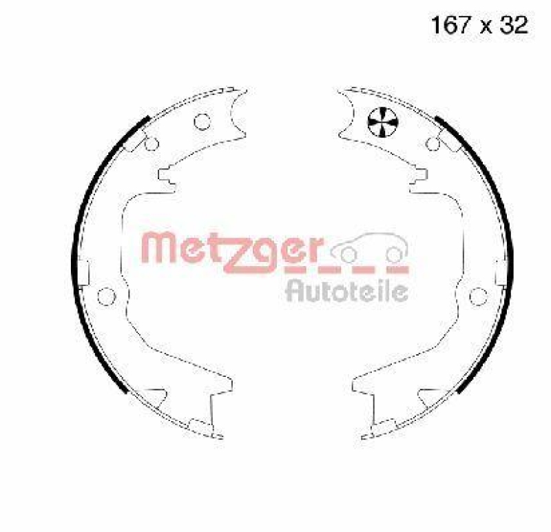 METZGER Bremsbackensatz, Feststellbremse