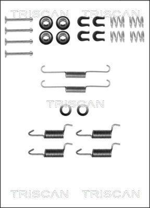 TRISCAN 8105 422586 Montagesatz F. Bremsbacken, Handbremse für Mitsubishi