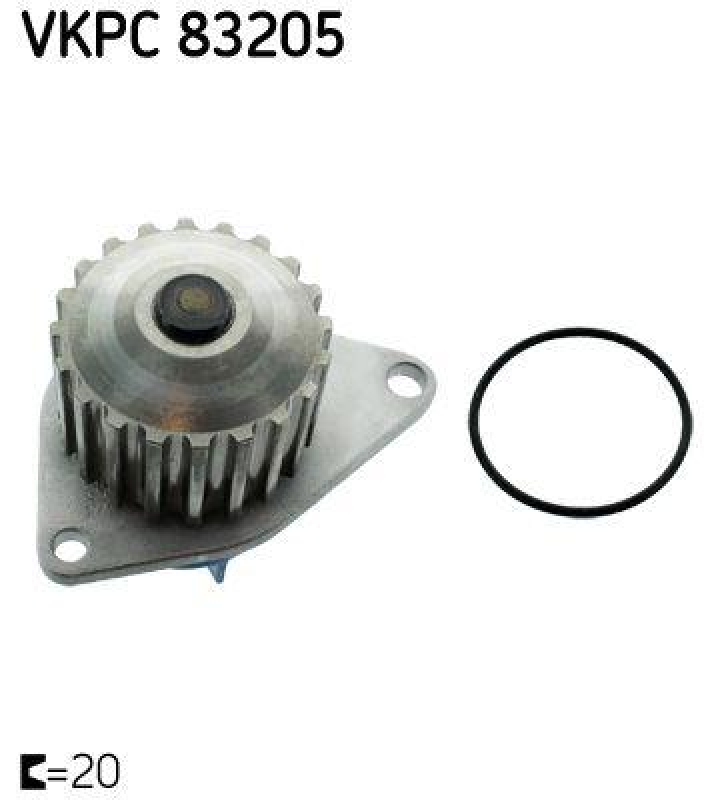 SKF VKPC 83205 Wasserpumpe