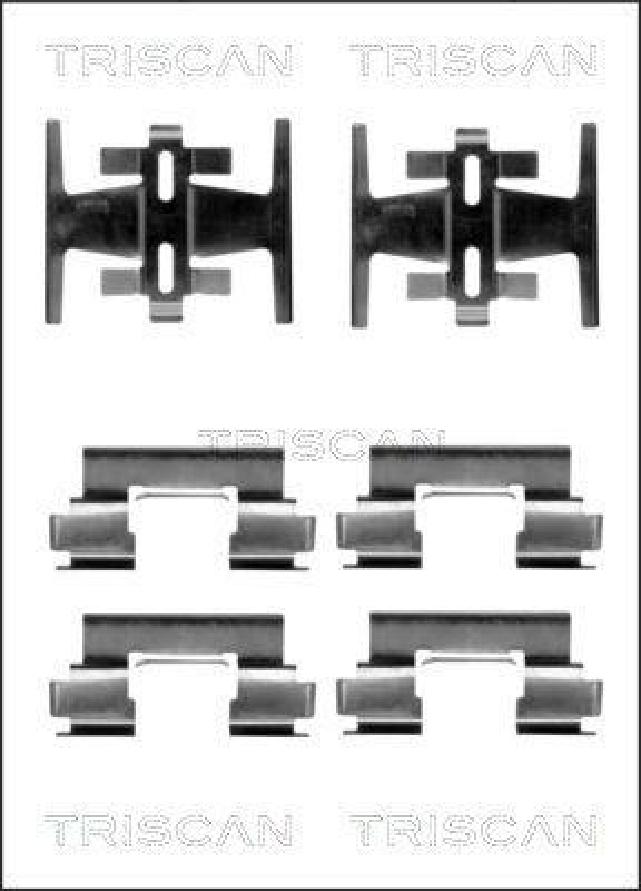 TRISCAN 8105 401609 Montagesatz, Scheibenbremsbelag für Honda Accord