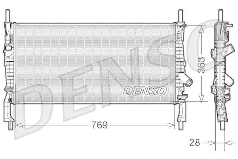 DENSO DRM10106 Kühler FORD TRANSIT Box 2.2 TDCi (2006 - )