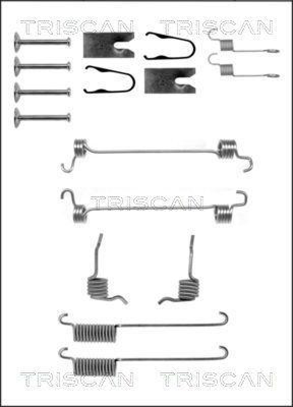 TRISCAN 8105 162588 Montagesatz F. Bremsbacken für Ford Escort